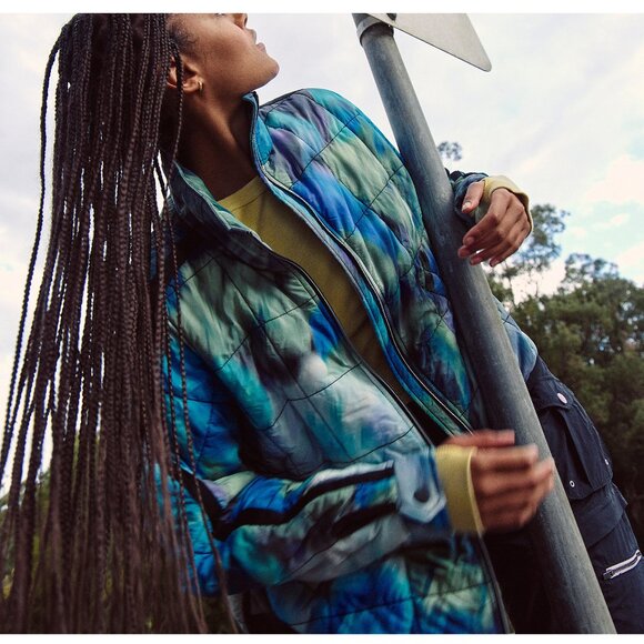 🆕 FP MOVEMENT Pippa Printed Packable Puffer Jacket / Blurry Flower - Picture 7 of 9